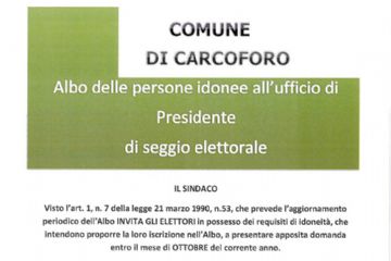 ALBO PRESIDENTI DI SEGGIO