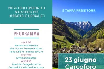 Press Tour Walserweg Italia 2023