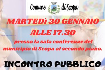 Incontro Pubblico asilo nido Comune di Scopa